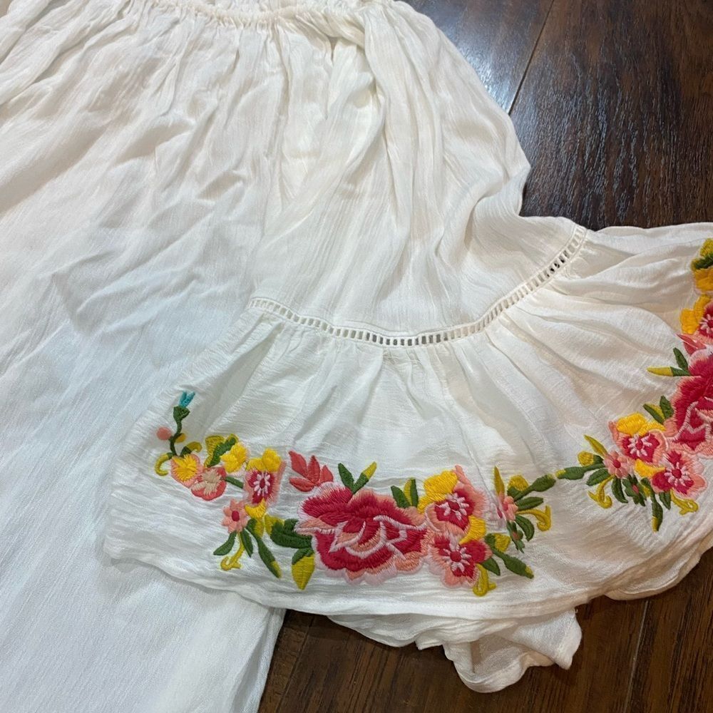 Johnny Was Casey Embroidered Artsy Boho Flowy Tunic Top - Picture 5 of 10